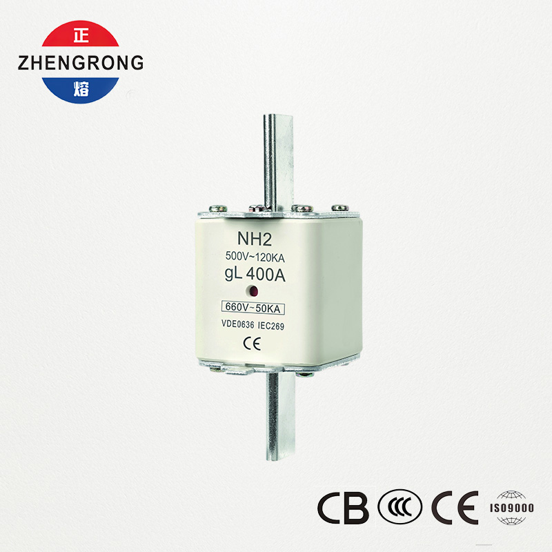CE और IEC प्रमाणित फ़्यूज़ लिंक NH2 660V 400A उच्च ब्रेकिंग क्षमता