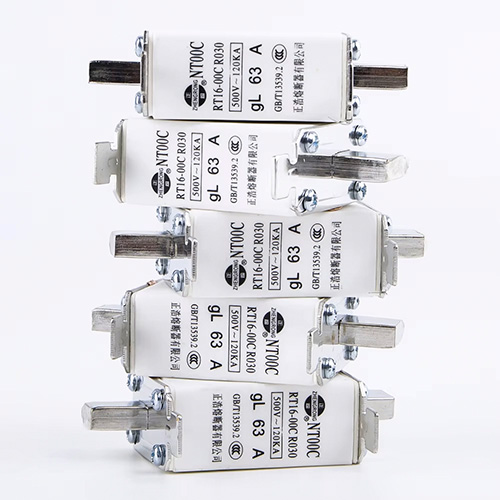 कस्टम थोक लो-वोल्टेज NT00C AC फ़्यूज़ लिंक चाकू लिटिल ब्लेड उच्च ब्रेकिंग क्षमता कॉपर 100A CE