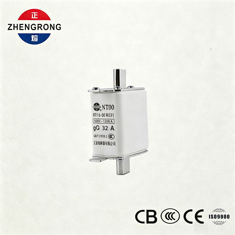 उच्च ब्रेकिंग क्षमता NT00 32A फ़्यूज़ - 500V 120kA सिरेमिक gG फ़्यूज़ लिंक