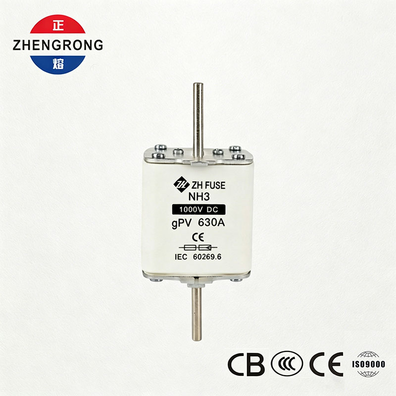 सोलर पीवी सिस्टम के लिए NH3 1000V DC 630A gPV फ़्यूज़