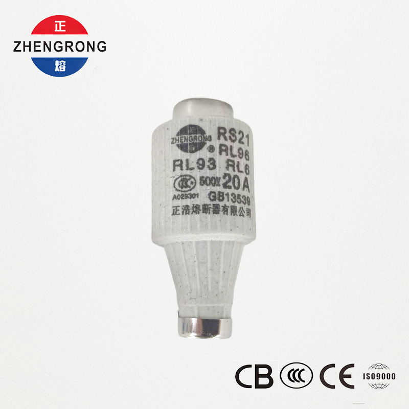 RS21 20A 500V फास्ट-एक्टिंग स्क्रू-टाइप फ्यूज