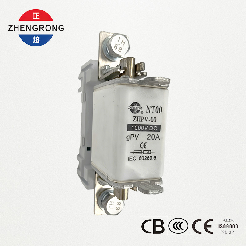 ZHPV-00 20A 1000V DC फोटोवोल्टिक सुरक्षा फ्यूज - CE प्रमाणित