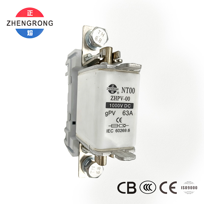 ZHPV-00 63A 1000V DC फोटोवोल्टिक सुरक्षा फ्यूज - CE प्रमाणित